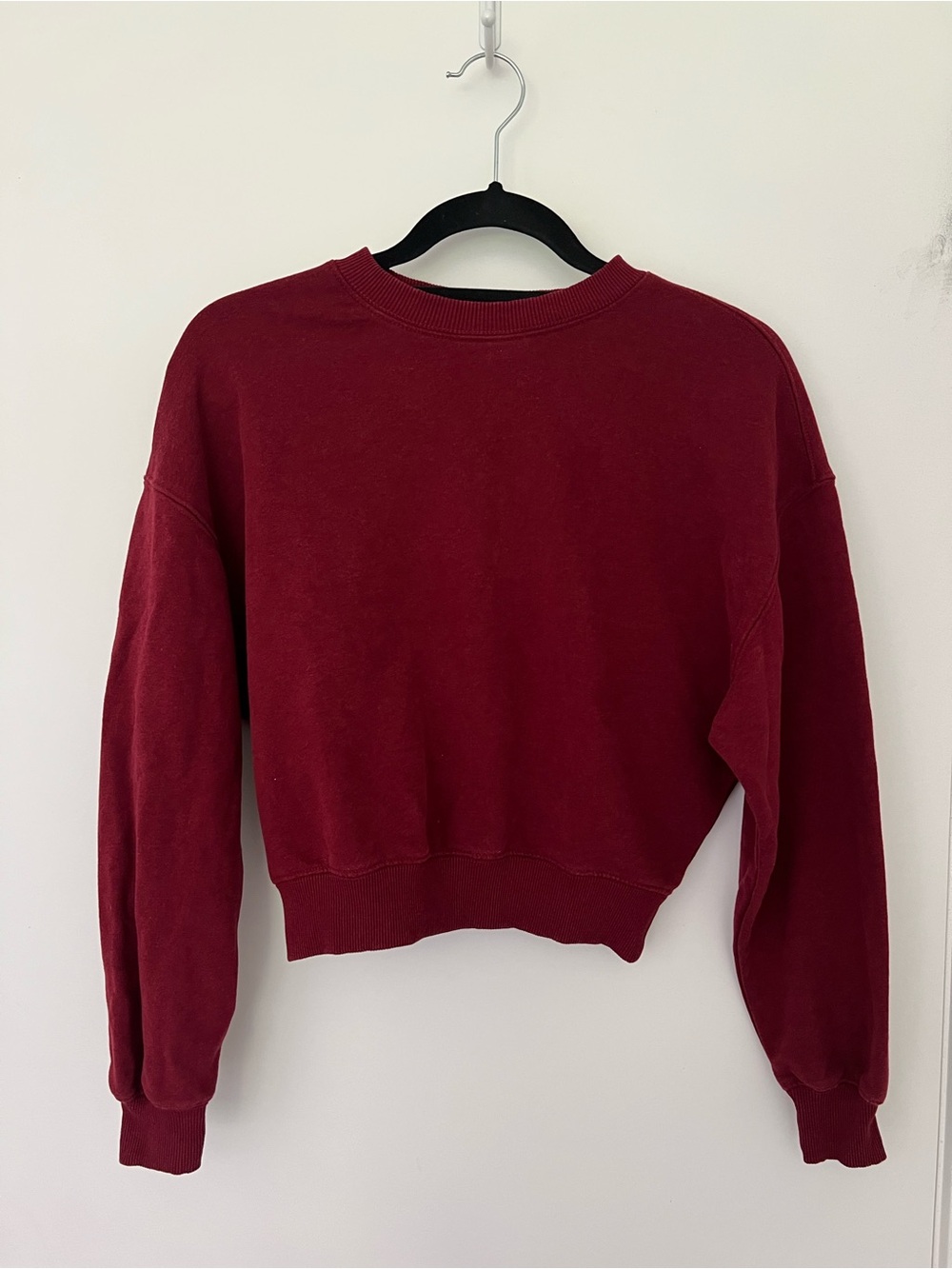 Dynamite Women's Burgundy Crewneck Sweatshirt, Size XS